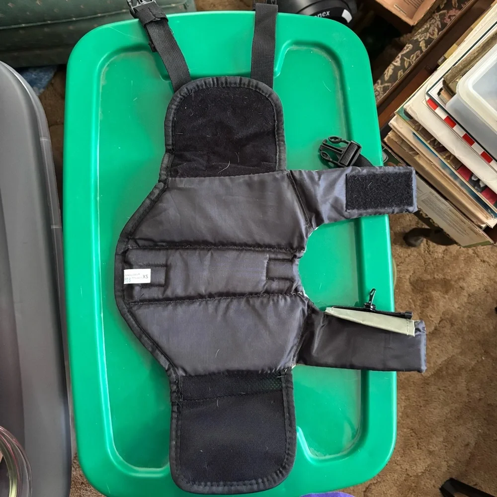 XS Viva Glory Olive Green & Gray Dog Life Jacket